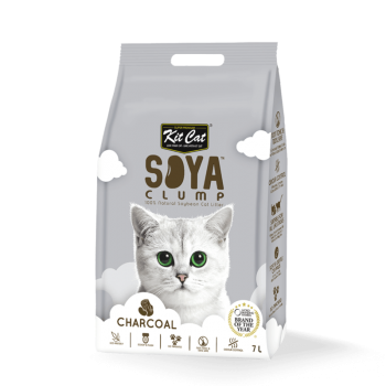 Kit Cat Soya Clump Soybean Litter  Charcoal ( 7L )