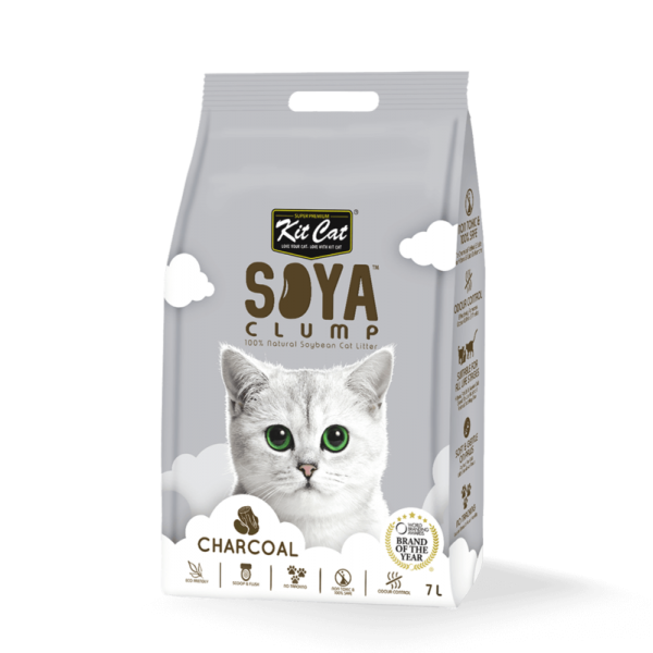 Kit Cat Soya Clump Soybean Litter Charcoal ( 7L ) Kit Cat Soya Clump Soybean Litter Charcoal ( 7L )