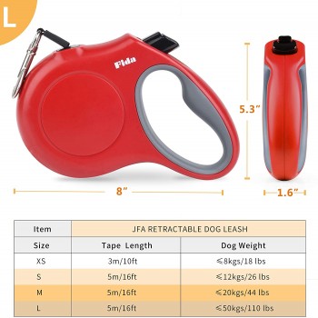 Fida Retractable Dog Leash Orange - Medium