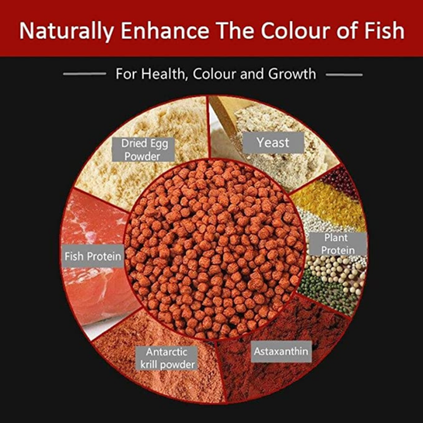 Horizone Tropical Fish Food Pellets – 400g | High-Nutrition Growth Formula with Spirulina for Tropical Fish & Goldfish