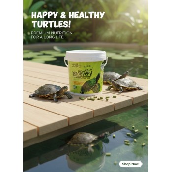 Taiyo Pluss Discovery Turtle Food 500g (1500ml) Complete Balanced Nutrition for Aquatic Turtles, Reptiles & Amphibians with High Protein, Vitamins & Minerals for Strong Shell & Healthy Growth