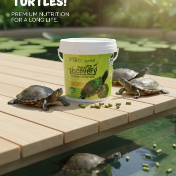 Taiyo Pluss Discovery Turtle Food 500g (1500ml) Complete Balanced Nutrition for Aquatic Turtles, Reptiles & Amphibians with High Protein, Vitamins & Minerals for Strong Shell & Healthy Growth