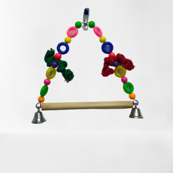 PETS CLUB PLASTIC BIRD TOY WITH BELL H-18 CM, W 20CM) PETS CLUB PLASTIC BIRD TOY WITH BELL H-18 CM, W 20CM)