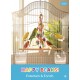 Pets Club Natural Wooden Bird Toy H-46 cm x W-3 cm – Hanging Leather & Colorful Wooden Bead Toy for Cockatiels, Parakeets, and Small Birds | Cage Swing & Chew Toy for Mental Stimulation