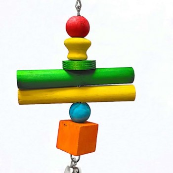 PETS CLUB NATURAL WOODEN BIRD TOY, SIZE H29*W6CM) PETS CLUB NATURAL WOODEN BIRD TOY, SIZE H29*W6CM)