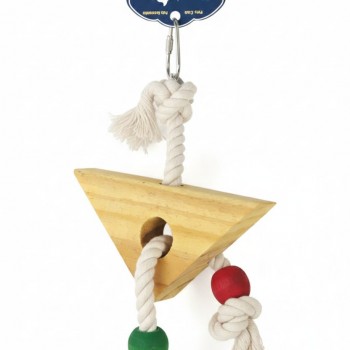 Pets Club Natural Rope Bird Toy – Hanging Chew & Play Toy for Small & Medium Birds (15 × 15 cm)