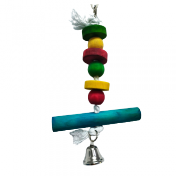 PETS CLUB NATURAL WOODEN BIRD TOY H-20 cm, W-15 cm)