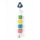 Pets Club Natural Wooden Bird Toy 30cm Hanging Chew Toy with Bell for Budgies Parakeets Parrots Colorful Wooden Blocks Cage Toy for Beak Grinding Play Exercise Stimulation Pets Club Natural Wooden Bird Toy 30cm Hanging Chew Toy with Bell for Budgies Parakeets Parrots Colorful Wooden Blocks Cage Toy for Beak Grinding Play Exercise Stimulation