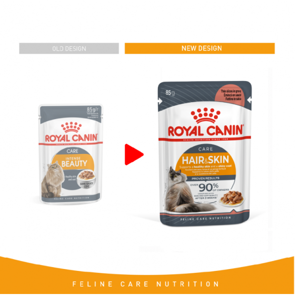 Feline Care Nutrition Hair & Skin Gravy (INTENSE BEAUTY) 1 BOX-12 PS For Cat