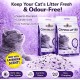 FURRY FRENZ Crystal Cat Litter 7L (3kg) x 2 Pack – Total 14L (6kg) | Silica Gel Cat Litter for Kittens & Adult Cats | Lavender Scent | High Absorbency & Odour Control