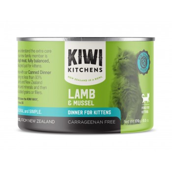 Kiwi Kitchens Lamb & Mussel Dinner Canned Wet Kitten Food - 170g