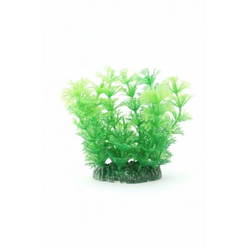 Aquarium Plastic Plant M409 (W7×H13 cm) | Realistic Ambulia-Style Artificial Aquatic Plant | Fish-Safe PVC with Weighted Base | Low-Maintenance Aquarium Decoration