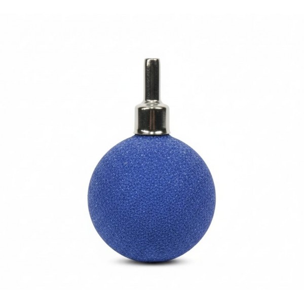 Aquarium Air Stone Round 40mm Hisin Blue Ball Airstone | Fine Bubble Oxygen Diffuser for Fish Tank, Freshwater & Saltwater Aquarium, Hydroponic Air Stone with 4mm Airline Connection