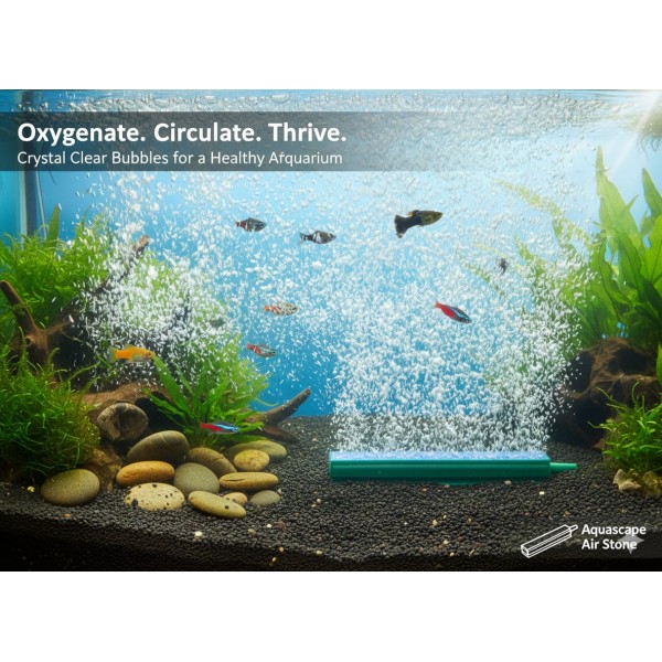 Aquarium Air Stone Bar 4 Inch (100mm) | Fine Bubble Air Diffuser for Fish Tanks & Hydroponics | Mineral Sand Aeration Bar | AS019-4