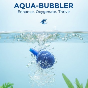 Aquarium Air Stone Round 17 mm (1.7 cm) – Fine Bubble Oxygenator for Fish Tanks and Ponds, Compatible with Standard Air Pumps and Tubing, Durable Sintered Material for Healthy Aquatic Life