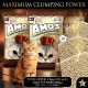 AMOS Coffee Scented Cat Litter 75L (3 x 25L, 60kg) – Strong Clumping, Odor Control, Dust Free Natural Bentonite Cat Sand – Easy Scoop, Long Lasting Bulk Value Pack for All Cats