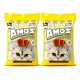 AMOS Lemon Scented Cat Litter 50L (2 x 25L, 40kg) – Strong Clumping, Odor Control, Dust Free, Easy Scoop Natural Bentonite Cat Sand – Long Lasting Bulk Pack for All Cats