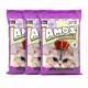 AMOS Lavender Scented Cat Litter 75L (3 x 25L, 60kg) – Strong Clumping, Odor Control, Dust Free Natural Bentonite Cat Sand – Easy Scoop, Long Lasting Bulk Value Pack for All Cats