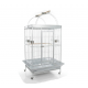 Large White Playtop Bird Cage 102 x 81 x 200 cm – Spacious Parrot Cage for Medium to Large Birds with Rolling Casters, Slide-Out Trays, Perches, Ladders, Toy Hook, Bird-Proof Locks – Model BC23