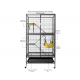 Feisty Ferret Home – Multi-Tier Metal Cage with Ramps, Shelves, Hammock & Pull-Out Tray on Casters – 80 × 52 × 137 cm, Ideal for Ferrets, Guinea Pigs, Rabbits, Chinchillas & Small Pets – Model C10