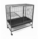 Pet Cage with Rolling Stand – 79 × 53 × 84 cm – Multi-Species Habitat for Birds, Cats, Small Dogs, Rabbits, Squirrels & Other Small Pets – Model C9