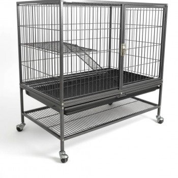 Pet Cage with Rolling Stand – 79 × 53 × 84 cm – Multi-Species Habitat for Birds, Cats, Small Dogs, Rabbits, Squirrels & Other Small Pets – Model C9