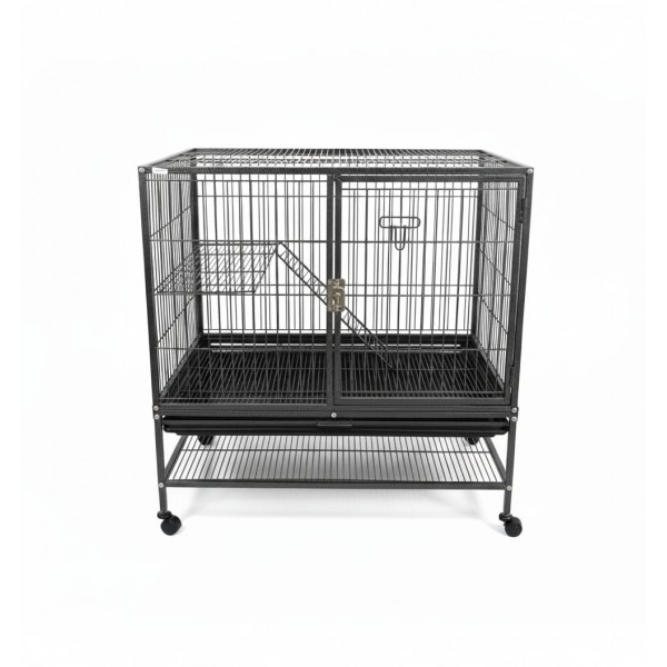 Pet Cage with Rolling Stand – 79 × 53 × 84 cm – Multi-Species Habitat for Birds, Cats, Small Dogs, Rabbits, Squirrels & Other Small Pets – Model C9