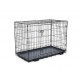 Foldable Metal Wire Dog Crate for Medium to Large Dogs (122 × 74 × 81 cm) – Heavy-Duty Secure Dog Cage with Removable Tray, Single Door & Locking Latch – Model DG48