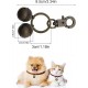 Terrain Hound Brass Pet Collar Bell for Dogs & Cats – Double Bell Locator with Key Ring Clasp, Loud Safety Tracking Sound, Antique Bronze Design for Medium & Large Pets