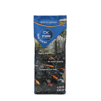 PADO Pond Sticks Floating Fish Food – Complete Feed for Koi & Pond Fish – Highly Digestible Floating Sticks – Made in Germany – 4 kg