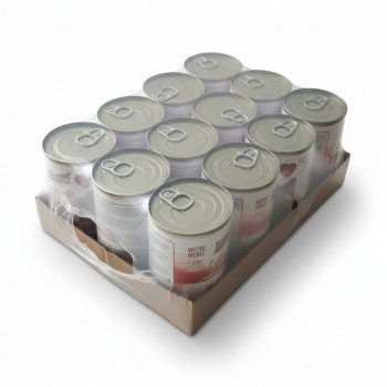 PRINCESS Cat Beef Wet Food 12 Cans × 405g – Princess Maintenance Lifestyle Adult Complete Cat Food, Beef Chunks in Gravy, GMO-Free, No Artificial Additives