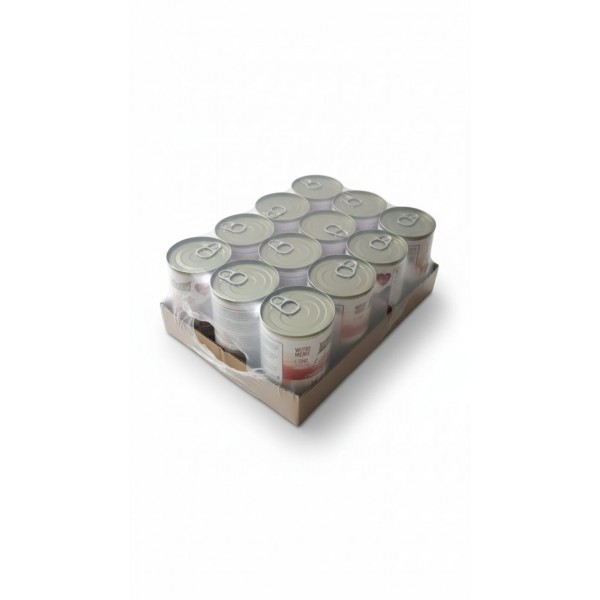 PRINCESS Cat Beef Wet Food 12 Cans × 405g – Princess Maintenance Lifestyle Adult Complete Cat Food, Beef Chunks in Gravy, GMO-Free, No Artificial Additives