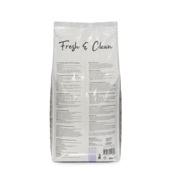 Princess Fresh & Clean Lavender Scent Clumping Cat Litter – 20L (17kg) | 100% Natural White Bentonite, Super Clumping, Low Dust, Superior Odor Control, Soft on Paws, Anti-Bacterial, Suitable for Sensitive Cats