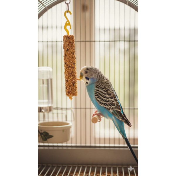 Benelux Bird Sticks with Honey – 2-Pack Treat for Budgerigars & Ornamental Birds | Healthy Nibble Toy with Vitamins