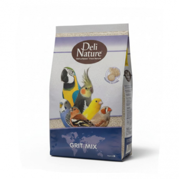 Deli Nature Bird Grit Mix 20 kg – Mineral & Calcium Feed for Ornamental, Aviary & Poultry Birds | Supports Digestion, Bone Health, Eggshell Strength | Parrots, Budgies, Canaries, Finches, Chickens, Pigeons, Doves, Quail