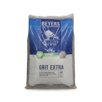 BEYERS Grit Extra 20kg – Mineral Grit Supplement for Racing & Breeding Pigeons, Calcium & Oyster Shell for Strong Bones & Eggshell, Stomach Grit for Digestion, Charcoal Detox for Loft Birds