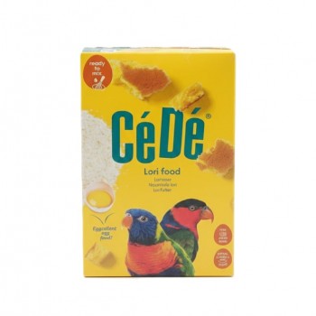 CEDE Lori Food Ready to Mix – Complete Daily Feed for Lories, Loriculus & Fig Parrots, Egg-Based Formula, 1 kg Box