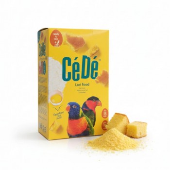 CEDE Lori Food Ready to Mix – Complete Daily Feed for Lories, Loriculus & Fig Parrots, Egg-Based Formula, 1 kg Box