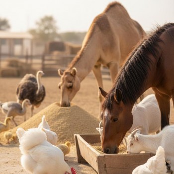 Fujairah Animal Feed – Premium All-Natural Granular Nutrition for Livestock & Poultry – Supports Growth, Immunity & Productivity – 1 kg Bag