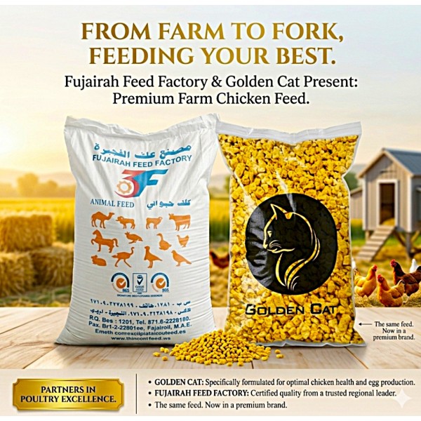 Fujairah Animal Feed – Premium All-Natural Granular Nutrition for Livestock & Poultry – Supports Growth, Immunity & Productivity – 20 kg Bag