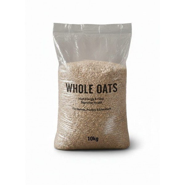 Premium Whole Oats – 100% Natural, High-Energy Livestock & Bird Feed | 10kg Bag