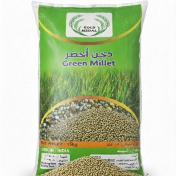 GOLD MEDAL Green Millet (Bajra) – Premium Bird & Animal Feed | High-Energy, High-Protein Natural Grain | 15kg Bag