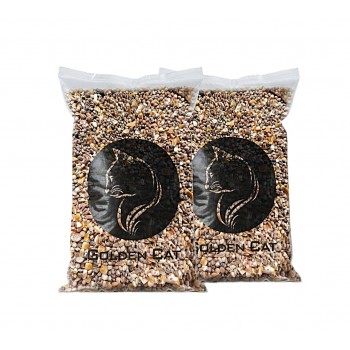 Golden Cat Premium Mixed Bird & Poultry Seeds 40 kg (2 × 20 kg Bags) – High Protein Whole Grain Feed for Chickens, Hens, Roosters, Pigeons, Doves & Wild Birds – Natural Corn & Millet Blend