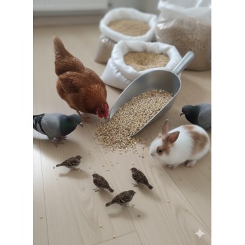 Premium Mixed Bird & Poultry Seeds – High-Protein Wild Bird, Pigeon, and Chicken Feed | 1kg Bag