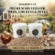 Golden Cat Premium Mixed Bird & Poultry Seeds 10 kg (2 × 5 kg Plastic Barrels) – High Protein Whole Grain Feed for Chickens, Hens, Roosters, Pigeons, Doves & Wild Birds – Natural Corn & Millet Blend