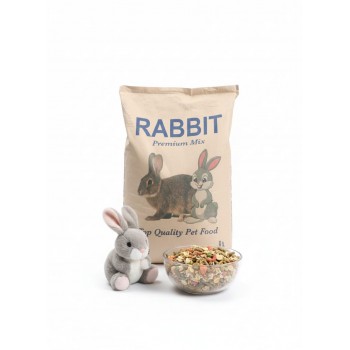 Premium Small Animal Food – 15kg | Complete, Nutrient-Rich Diet for Rabbits, Guinea Pigs & Hamsters | Natural Grains, Seeds, Vegetables, Fruits, Omega Fatty Acids & Probiotics – No Artificial Colors or Preservatives