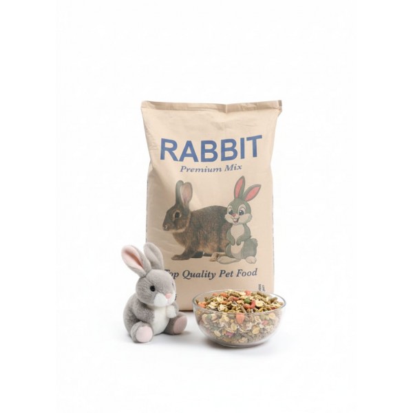 Premium Small Animal Food – 15kg | Complete, Nutrient-Rich Diet for Rabbits, Guinea Pigs & Hamsters | Natural Grains, Seeds, Vegetables, Fruits, Omega Fatty Acids & Probiotics – No Artificial Colors or Preservatives