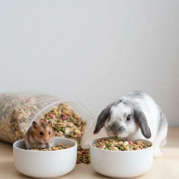 Premium Small Animal Food – 1kg | Complete, Nutrient-Rich Diet for Rabbits, Guinea Pigs & Hamsters | Natural Grains, Seeds, Vegetables, Fruits, Omega Fatty Acids & Probiotics – No Artificial Colors or Preservatives