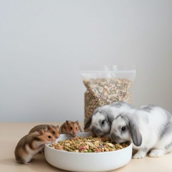 Premium Small Animal Food – 15kg | Complete, Nutrient-Rich Diet for Rabbits, Guinea Pigs & Hamsters | Natural Grains, Seeds, Vegetables, Fruits, Omega Fatty Acids & Probiotics – No Artificial Colors or Preservatives