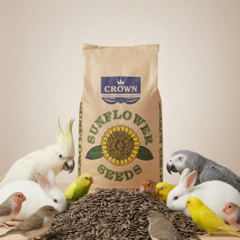 Premium Natural Whole Roasted Sunflower Seeds – 20kg Bag |  High-Protein, High-Fiber Bird & Small Pet Food